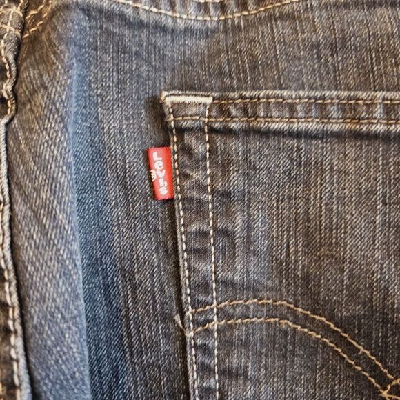 Levi's 505 Regular Fit Straight Blue Stretch Denim Jeans Mens Size 34x 34 - Picture 5 of 11